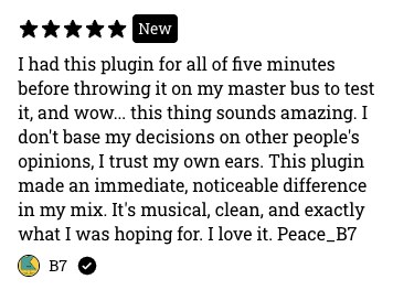 Verified Gumroad review from B7