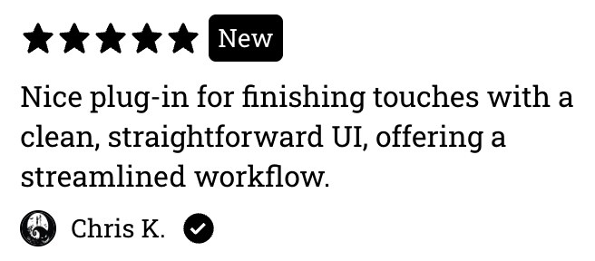 Verified Gumroad review from Chris K.