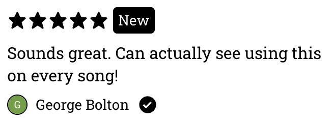 Verified Gumroad review from George Bolton
