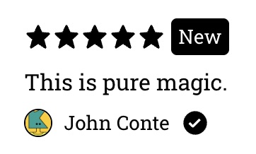 Verified Gumroad review from John Conte